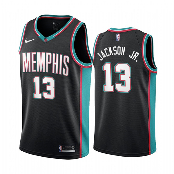 Men's Memphis Grizzlies #13 Jaren Jackson Jr. Black NBA Stitched Jersey